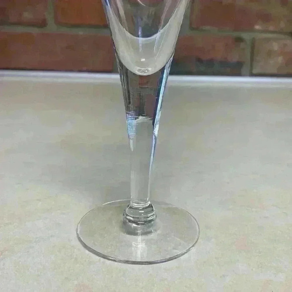 Javit Crystal Sherry Glasses w/Hand Cut Etching..Pattern "Fine Wheat" Vintage - Picture 3 of 7